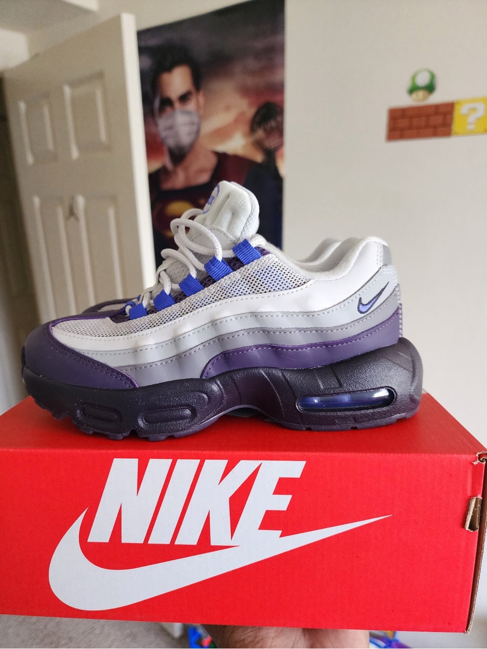 Nike Men’s Air Max 95 - Purple, White & Blue Accents